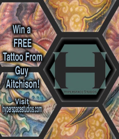 Win a FREE Tattoo from GUY AITCHISON